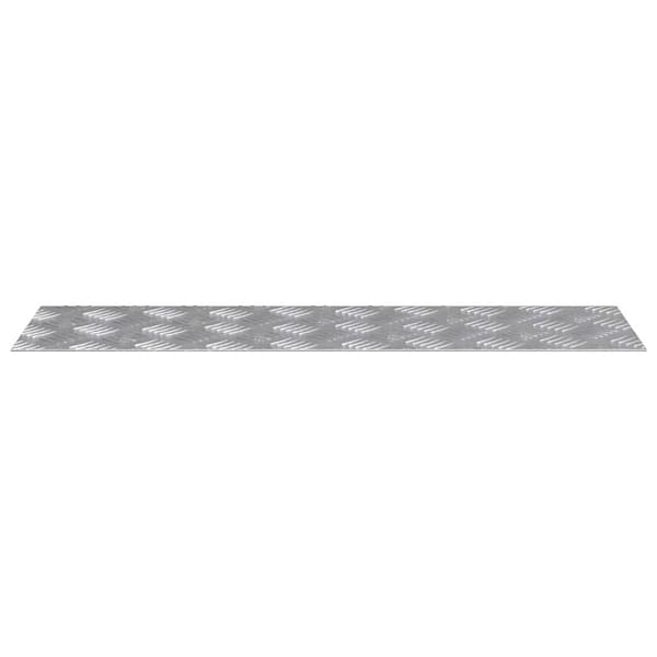 Trappsteg Rektangulär 2 pcs Silver 70 x 20 cm Aluminium
