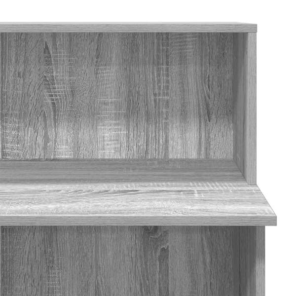 Receptionsdisk grå sonoma 100x50x103,5 cm konstruerat trä