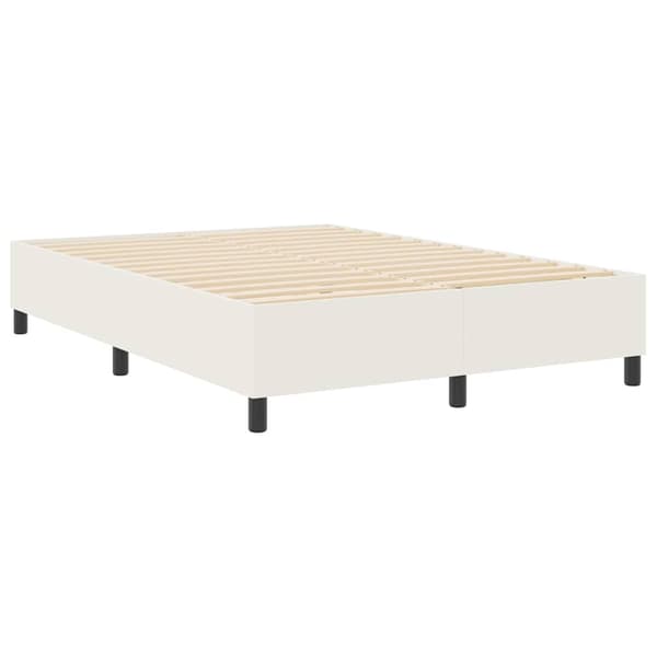 Plattform sängram Kräm 160 x 200 cm Kordread tyg