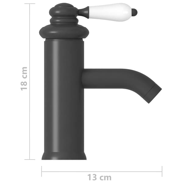 Badrumsblandare grå 130x180 mm