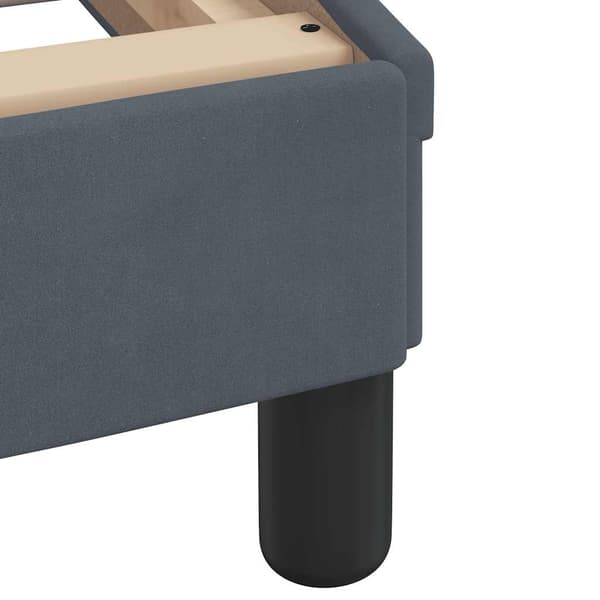 Bed Frame "Dover" Dark Grey 100x200 cm Velvet