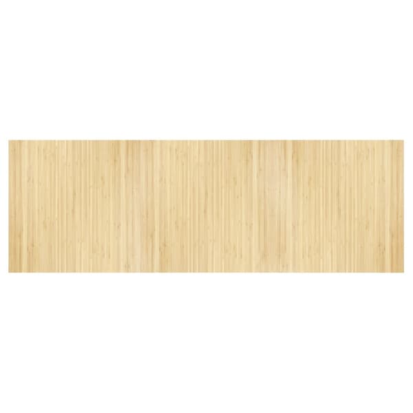 Matta rektangulär ljus naturlig 100x300 cm bambu