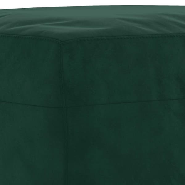 Fotpall mörkgrön 70x55x41 cm sammet