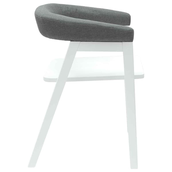 Matstolar 2 pcs Vit 54 x 57 x 73 cm Massiv Gummiträ