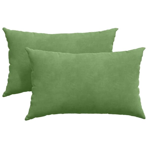 Sofakuddar 2 pcs Ljusgrön 50 x 30 cm Kordread tyg