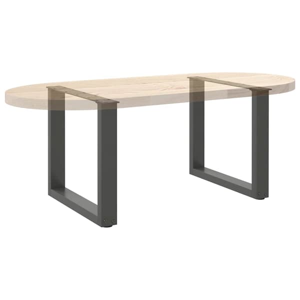 Soffbordsben U-formade 2 st antracit 50x(42-43) cm stål