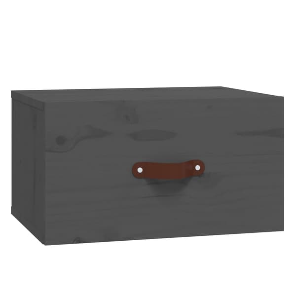 Väggmonterade sängbord grå 40x29,5x22 cm