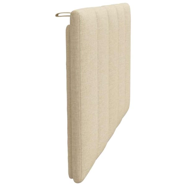 Headboard Cushion "Hanko" Cream 80 cm Fabric