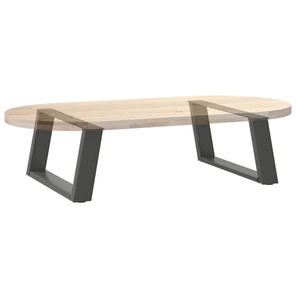 Soffbordsben U-formade 2 st antracit 70x(30-31) cm stål