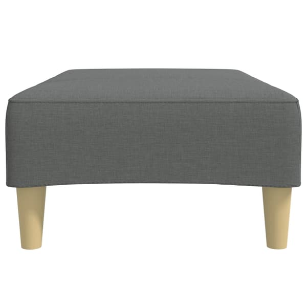 Fotpall mörkgrå 77x55x31 cm tyg