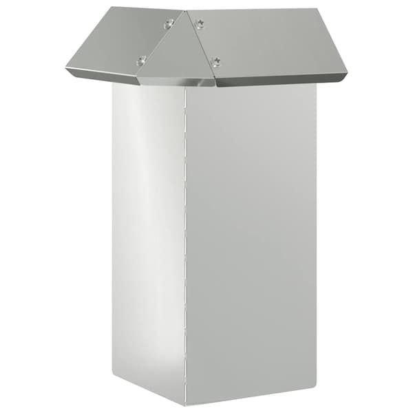 Snigelfence 13,5 x 13,5 x 25 cm Galvaniserat Stål Silver