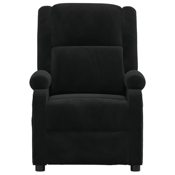 Reclinerfåtölj svart sammet