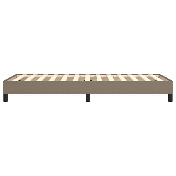 Boxspring-sängram Taupe 90x190 cm tyg