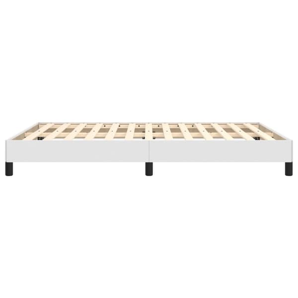 Sängram vit 140x190 cm konstläder