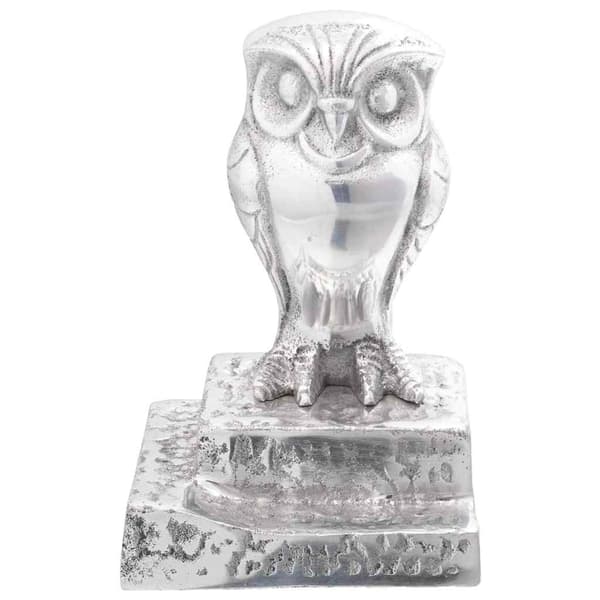 Bokstöd 2 pcs Silver 12 x 9 x 19 cm Aluminium