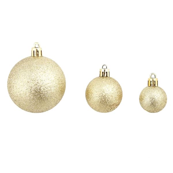 Julgranskulor 100 delar set 3/4/6 cm guld