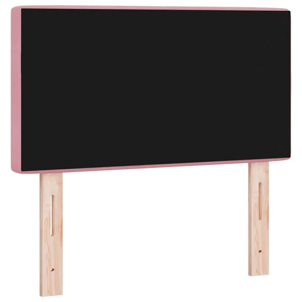 Huvudgavel Rosa 80 cm Sammet