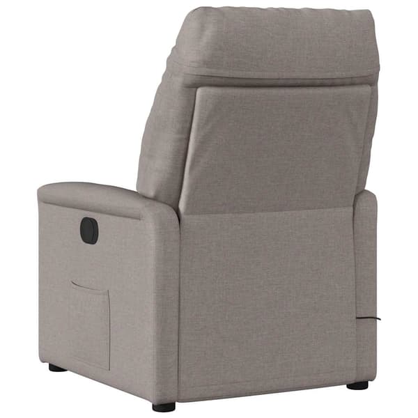 Reclinerfåtölj taupe tyg