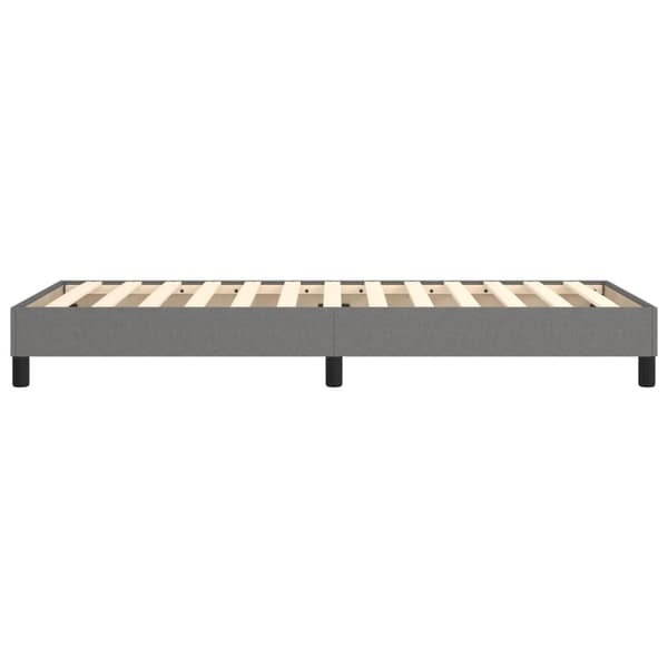 Boxspring-sängram mörkgrå 90x190 cm tyg