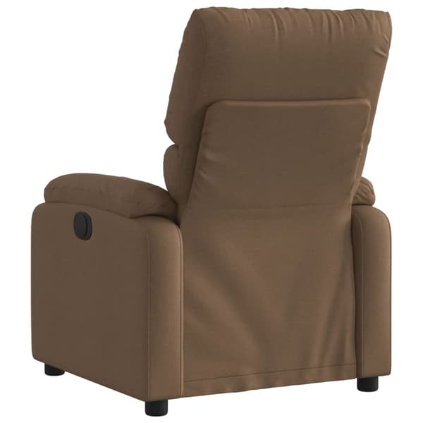 Reclinerfåtölj brun tyg