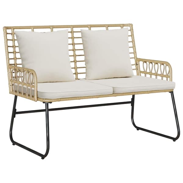 Trädgårdsmöbelset 4 pcs Svart och Anthracit konstrotting