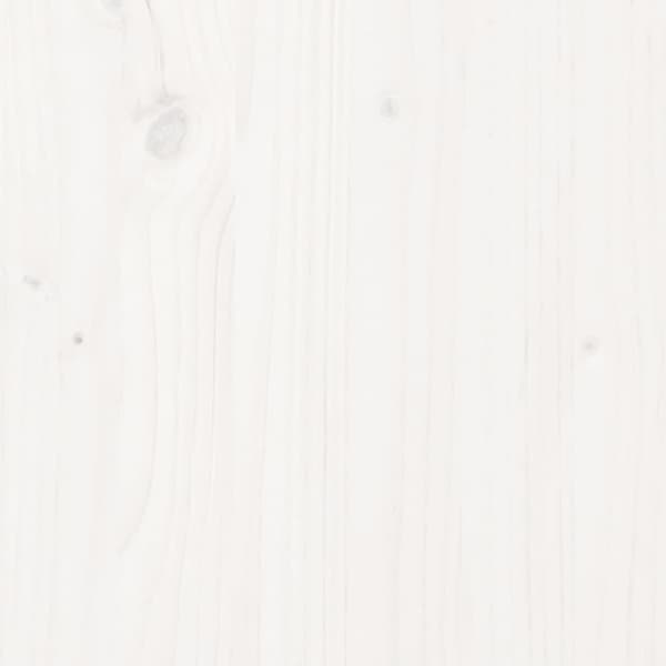 Sängram vit massivt trä 120x200 cm