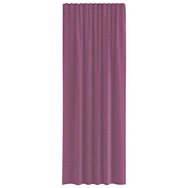 Voile gardiner med stångfickor 2 st lila