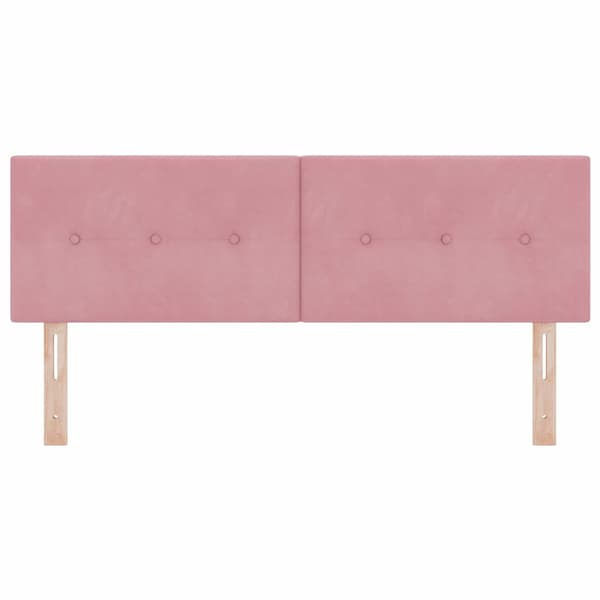 Huvudgavel Rosa 144 cm Sammet
