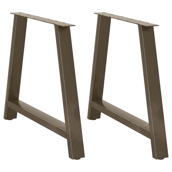 Matbordsben A-formade 2 st 100x(72-73) cm stål
