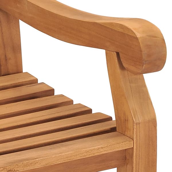 Trädgårdsbänk 228 cm massiv teak