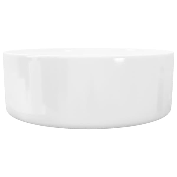 Handfat rund keramik vit 40x15 cm