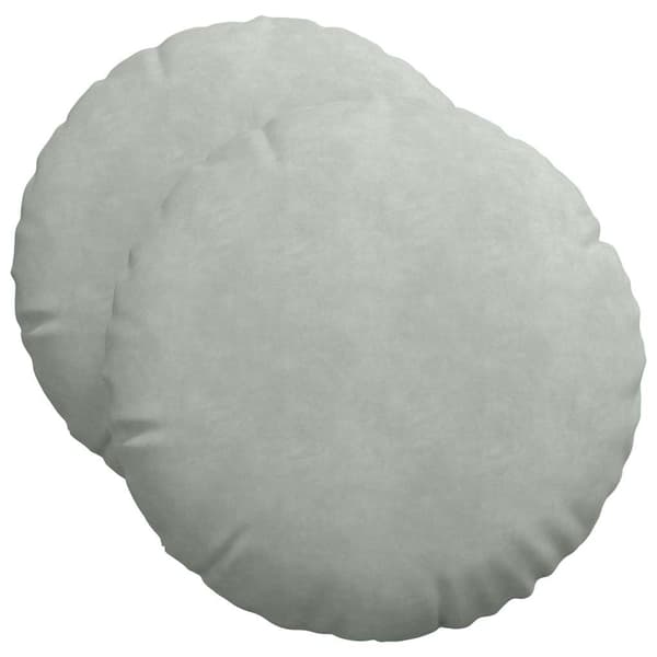 Sittkuddar 2 pcs Ljusgrå Ø50 x 19 cm Sammet