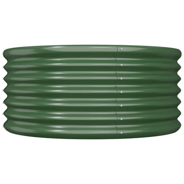 Odlingslåda galvaniserat stål 80x80x36 cm grön