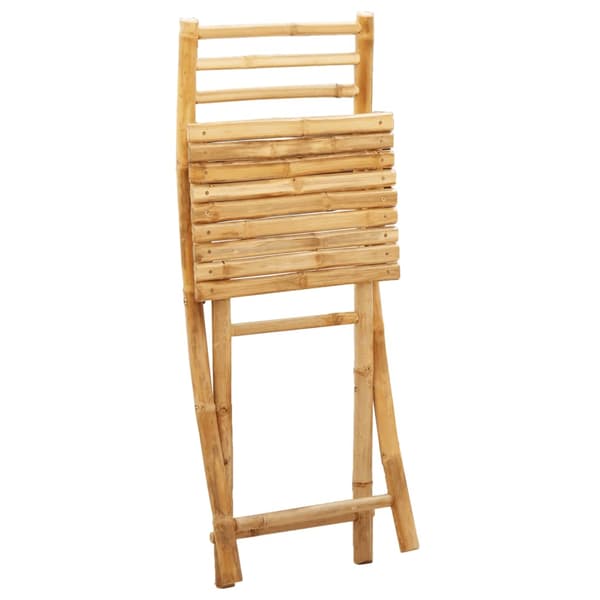 Hopfällbara trädgårdsstolar 4 st 43x54x88 cm bambu