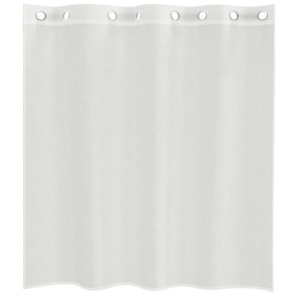 Voile gardiner med genomföringar 2 st vit