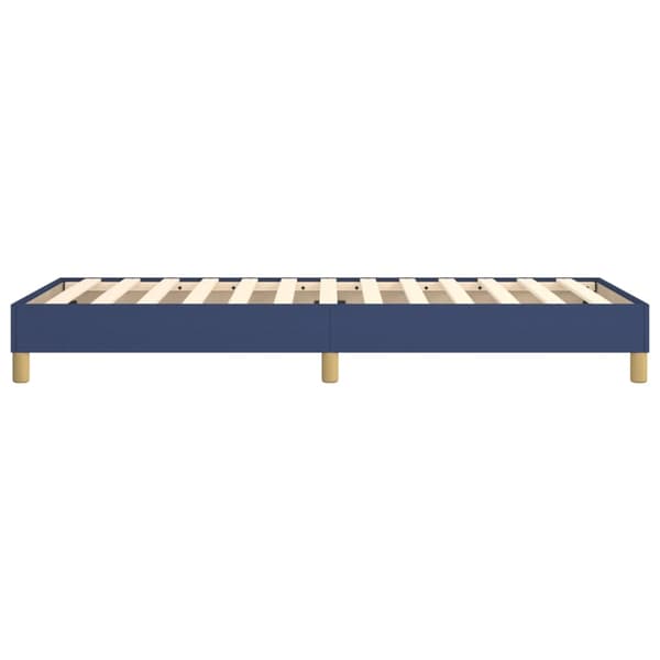 Boxspring-sängram blå 90x200cm tyg