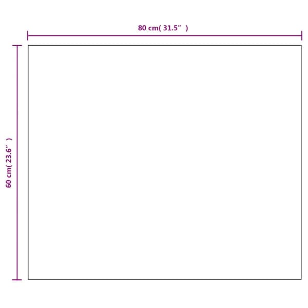 Spegel utan ram 80x60 cm glas