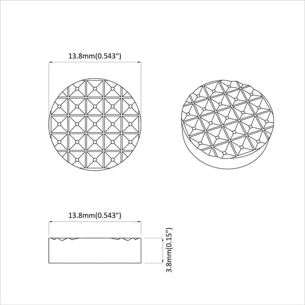 Möbelkuddar 2 pcs Svart Ø 14 x 4 mm EVA