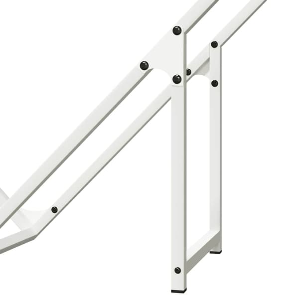 Vedställ vit 100x25x100 cm kallvalsat stål