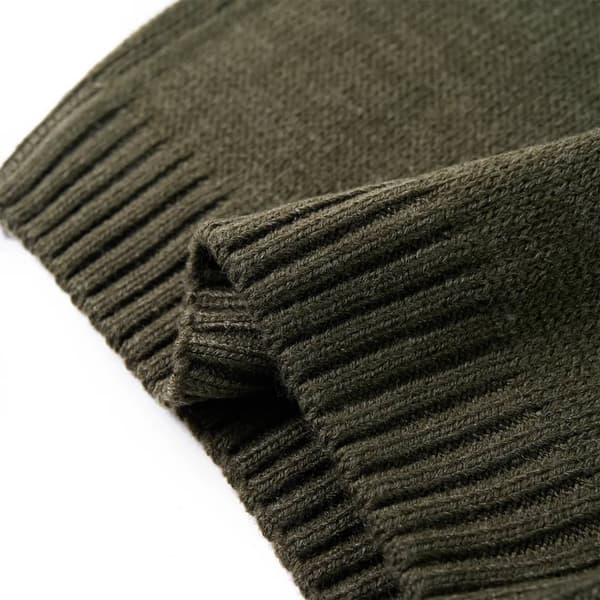 Stickad tröja för barn khaki 116