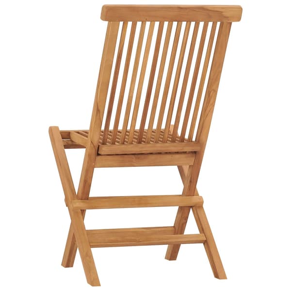 Hopfällbara trädgårdsstolar 8 st massiv teak