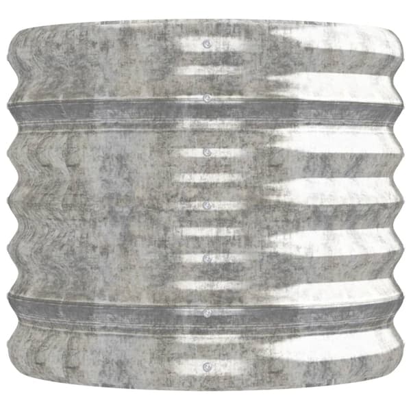 Odlingslåda galvaniserat stål 152x40x36 cm silver