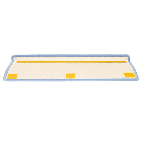 Trappmattor 15 st 65x21x4 cm havsblå rektangulär kant
