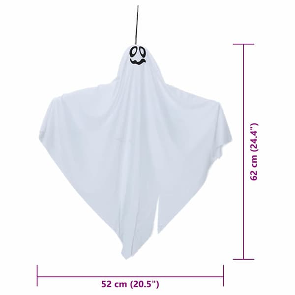 Halloween Hängande Spöke 3 pcs Vit 52 x 62 cm Polyester