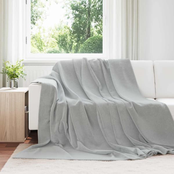 Kastfilt Grå 220 x 240 cm Fleece