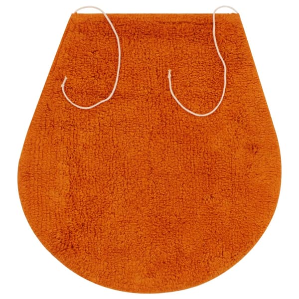 Badrumsmattor 3 st tyg orange