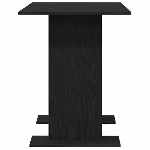 Matbord 110 x 60 x 75 cm Konstruerat trä Svart Ek Rektangulär
