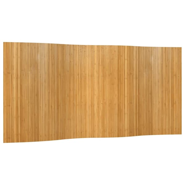Rumsavdelare naturlig bredd 400 cm höjd 165 cm bambu