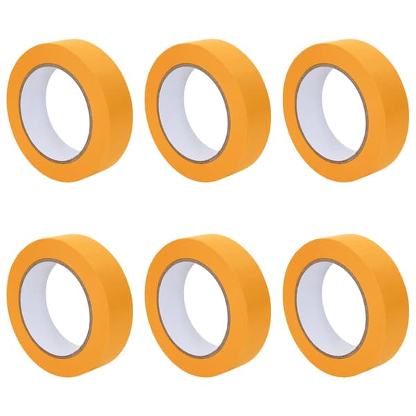 Målartape 6 pcs Gul 25mm x 50m Papper