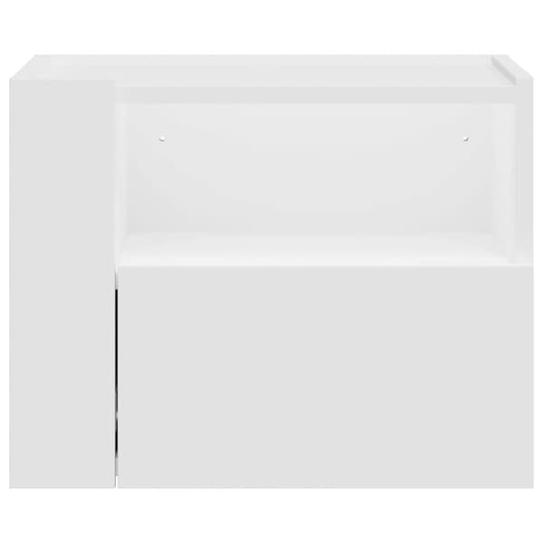 Väggmonterade sängbord 2 st vit 45x30x35 cm